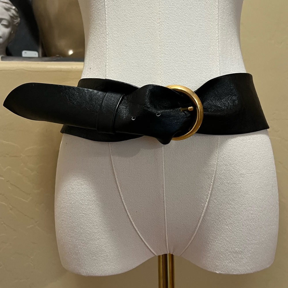 Amanda Smith Vintage Leather Belt Waist Belt Size XL